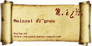 Meiszel Ágnes névjegykártya